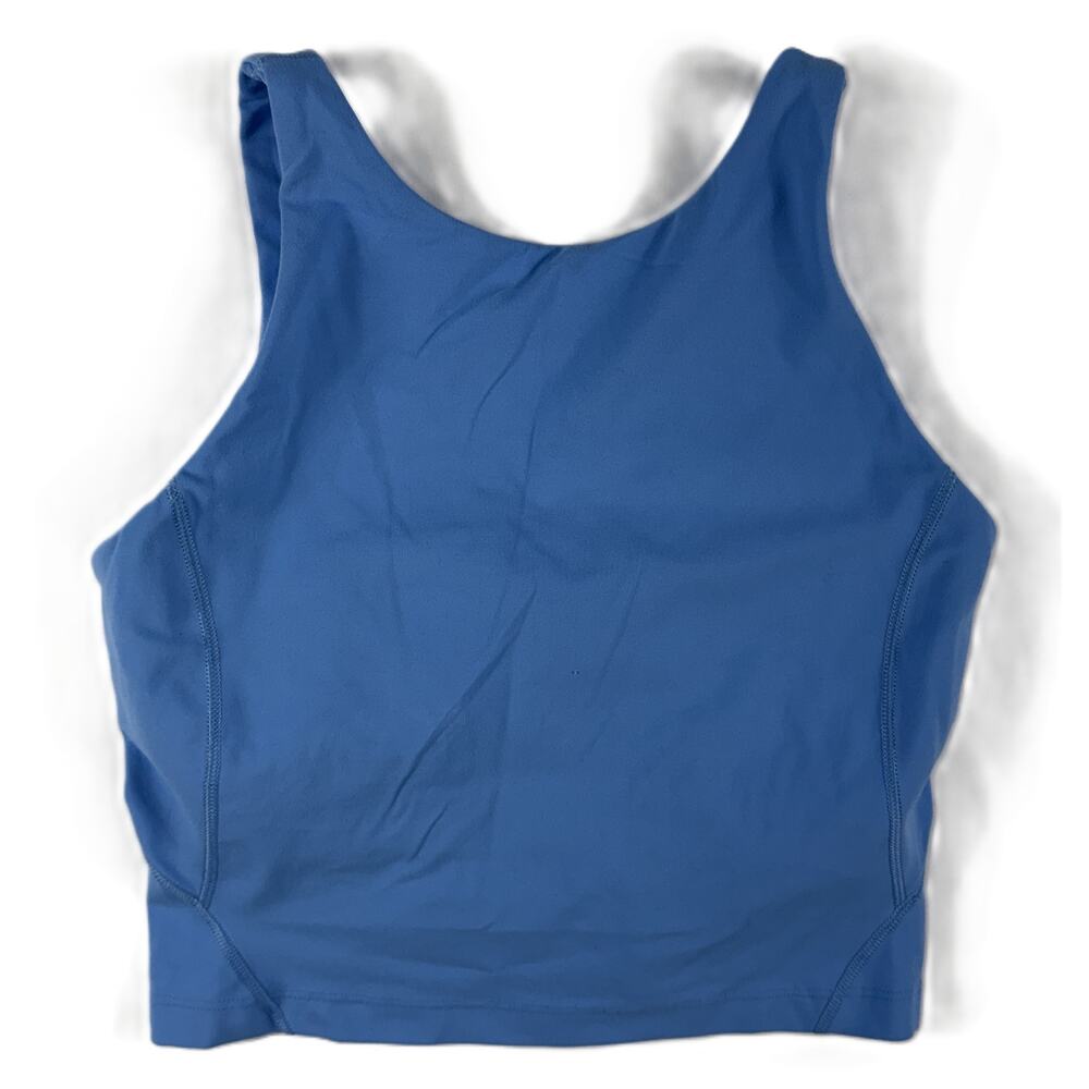 Lululemon Align Tank Tight Fit Cropped Length Size 2 A/B Cup Aero Blue - Picture 2 of 8